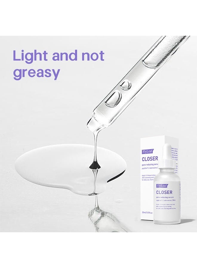 Fly Leaf Closer Pore Reducing Serum，Pore Minimizer Serum | 9 Peptides, Vegan Collagen, Adenosine, PHA | Korean Pore Minimizer for Glass Skin, Anti-Aging, Hydration, Elasticity  30ml - Image 3